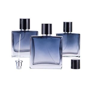 BAIXL Empty Bottle Square Perfume Bottle Liquid Container Large Capacity Glass Perfume  Mini Hairdressing Perfume Dispenser Beauty Tool