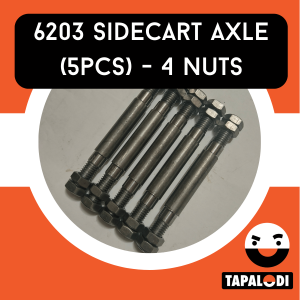 6203 Side Cart Axle (5pcs - 4 nuts each) / Ehe pang Swing Hub 6203 o Side Car Hub na 140x17 / CRS