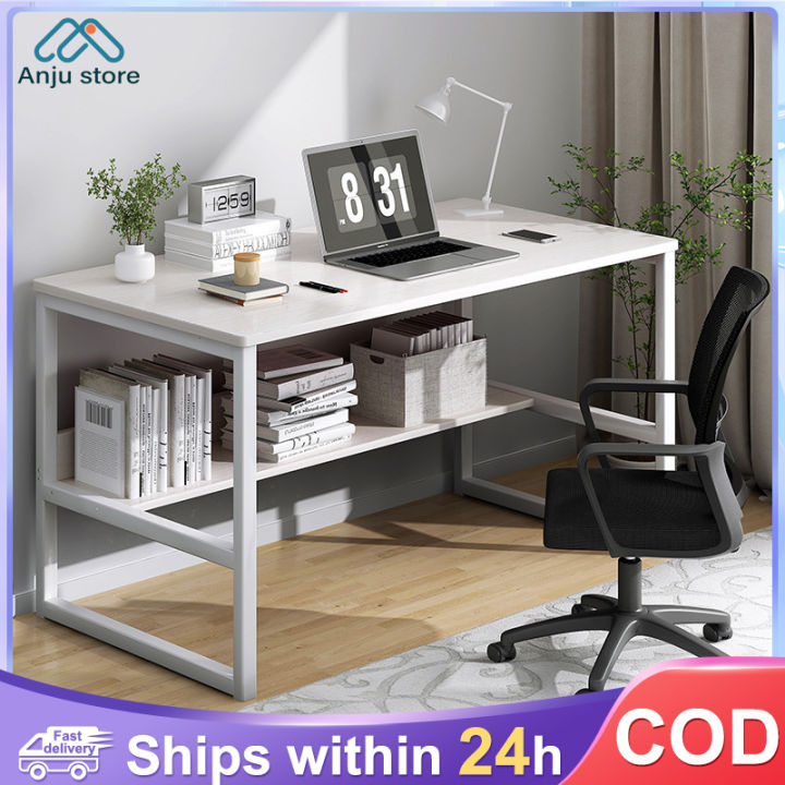 【In Stock】120X45X74cm Two Layer Study Table Computer Desk Office Desk ...