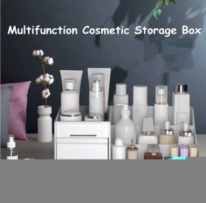 [SG SELLER] Makeup Organiser Cosmetic Storage Box Dressing Table Multi-functional Drawer Type Storage Box Stationery Storage Case Drawer Organizer Box PP Plastic