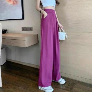 jiketai Figure-flattering versatile high-waisted wide leg trousers Women Wide Leg Suit Pants Oversized Pants