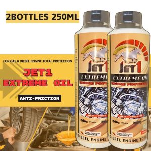 MI Jet 1 Extreme Oil Engine Total Protection (250ml BUNDLE) Oil Additive Engine Protector Gas Diesel WITH CHAMOIS