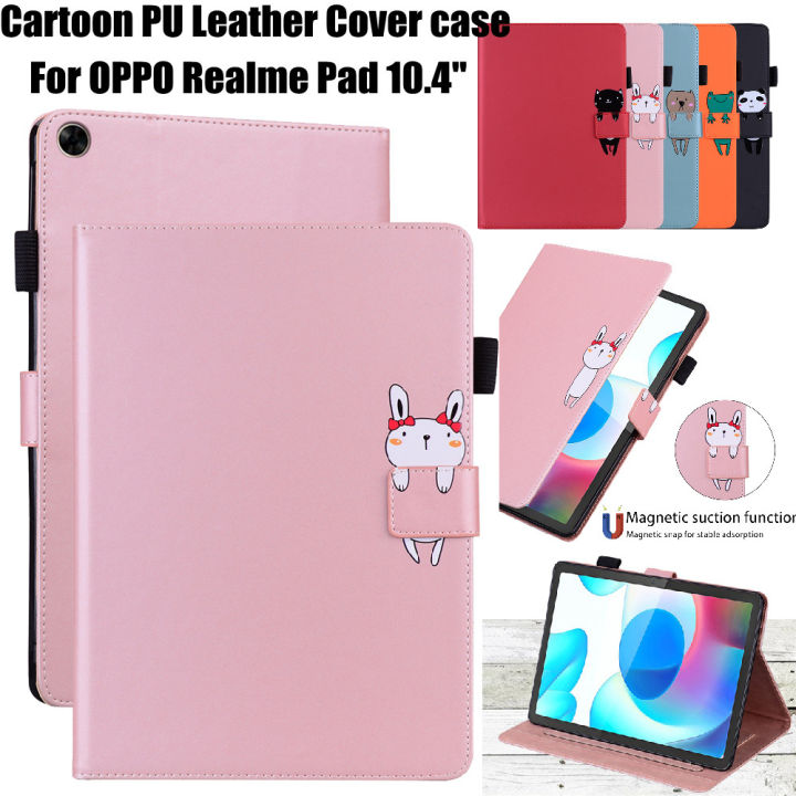 Tablet case For Realme Pad cover case Cute Cartoon Wallet