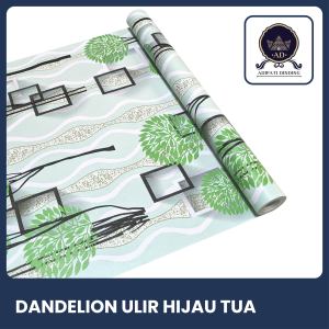 Adipatidinding - Wallpaper Dinding Motif Dandelion Ulir Hijau Tua Ukuran 45 Cm x 10 Meter Wallpaper Stiker Dinding Motif Dandelion Ulir Hijau Tua Wallstiker Motif Dandelion Ulir Dekorasi Dinding Dekorasi Rumah Dekorasi Ruang Tamu Dekorasi Kamar Tidur