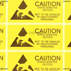 [COD] ZNPNXN 40pcs ข้อควรระวังสติกเกอร์สติกเกอร์กาวคำเตือนป้าย ESD STATIC Sensitive Device