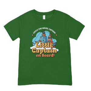 arcom little captain graphic tshirt for kids boys and girls high quality cotton kid tops