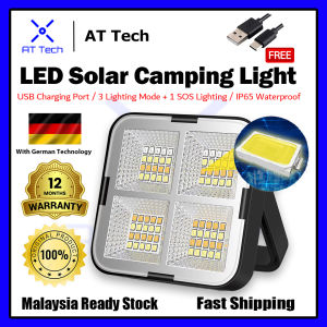 AT-Tech LED Solar Camping Light LED Torch Light Work Light with Magnet Portable Floodlight Type-c Rechargeable