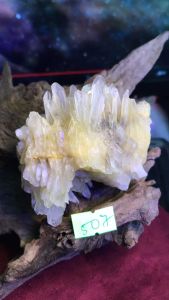 Đá THACH Anh VÀNG pha lê tự nhiên trong suốt vàng Citrine thanh tẩy thiền định tarot cực mạnh Clear Quartz Natural 507