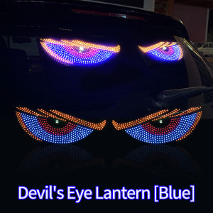 Car dynamic Demon Eye Expression Car Sticker LED Display Truck Front and Rear Glass Lights