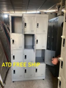 Tủ sắt locker có khóa 12 hộc mỗi ô rộng rãi có chìa đầy đủ giá rẻ bình dương đồng nai hcm