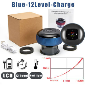 Điện Hơi Thở Tự Do Chân Không Thử Nếm Therapy Massager LCD Liệu Pháp Ánh Sáng Đỏ 6 Mức Độ Thử Nếm Giảm Béo Gua Sha Áp Lực Châm Cứu Ẩm Ướt Detox Massager Lại Massager Cơ Thể