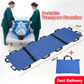 Reinforced Folding Stretcher na May Two Steel Bars Heavy-Duty at Safe for Patients. 