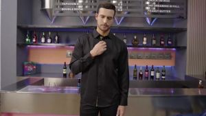 ชุดเสื้อเชิ้ตผู้ชาย Lion Nardo เสื้อเชิ้ตแขนยาวสำหรับผู้ชาย เสื้อเชิ้ตแบบติดกระดุมด้านในสำหรับผู้ชาย ขนาดใหญ่และสูง