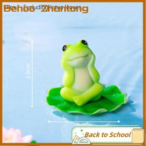 Behoo 5 6Pcs Cartoon Funny Frog Figurine Ornament Desktop Living Room Micro Landscape Fish Tank Aquarium Decoration Accessories