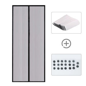 ม่านประตู ม่านติดประ ม่านกันยุงตู ม่านประตูกันยุง ม่านติดหน้าต่าง ม่านแม่เหล็กกันยุง 90x210cm ม่านแม่เหล็ก ม่านกันยุงประตู  เปิดปิดอัตโนมัติ กันยุง อากาศถ่ายเทได้ดี หนาแน่น