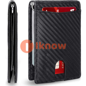 Minimalist Slim Smart Wallet for Men with Money Credit Card ClipRFID Blocking Leather Mens Thin Wallet Card Holder