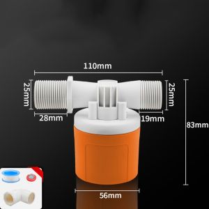 YANGS 1/2" 3/4" 1" Automatic Float Valve Automatic Water Level Control Automatic Water Replenishment Water Inlet Valve Water Level Controller Automatic Stop Water Level Control Switch Installed Inside Tower Tank
