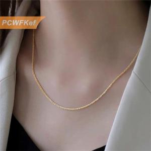 【PCWFKef】 INS สไตล์ยอดนิยมจี้สร้อยคอโซ่แบบคล้องคอสร้อยข้อมือสำหรับผู้หญิงเครื่องประดับแฟชั่นของขวัญวันเกิด