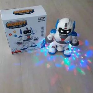 Mainan anak dancing robot Rotating robot Dance 360 berputar ada lampu musik