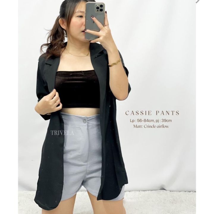 TOLLY%20-%20Celana%20Pendek%20Premium%20Cringkle%20Airflow%20/%20Cassie%20Crinkle%20Hotpants%20/%20SJJ%20-%20Image%204