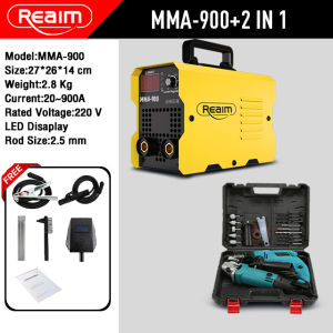 REAIM MMA-250 ARC Welding Machine Inverter Portable Welder With Impact Drill And Angle Grinder