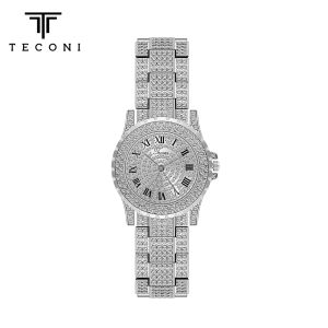 Teconi Jam Tangan Wanita Round Diamond Classy C011 - Anti Air Free Bubble Free Box