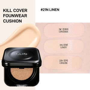 [CLIO] Kill Cover Founwear Cushion SPF 50 PA+++ (Best Selling Cushion | Semi Matte | Long-Lasting | Comes with a refill)