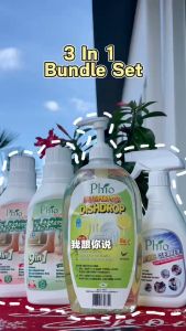 Phio Set 3 In 1 Bundle All In One Floor Cleaner Multipurpose Dishwash