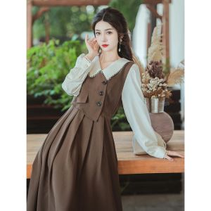 LEONNA - LIZZY MIDI DRESS POLYESTER KASUAL KANTOR WANITA KOREAN STYLE