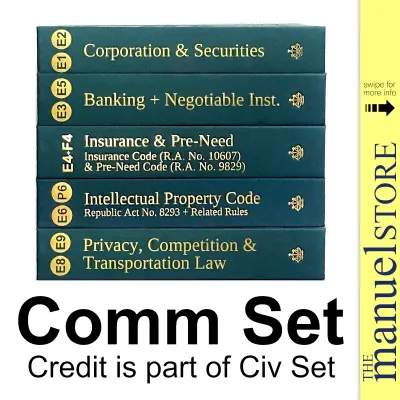 Pocket Codal Set (2025) - Freshman - Persons Family Code Revised Penal 1987 Constitution Ethics