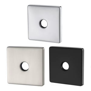 Thickened Stainless Steel Shower Pipe Cover Plate Square Seamlessly Wall Integration Universal Shower Arm Cover