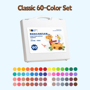 ENMY Acrylic Marker Pen Set for Art and Manga Sketching 12/24/36/48/64/80 Colors Permanent and Fast-Drying High-Quality Water-Based Ink Perfect for School DIY Art