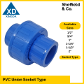 XINGDA PVC Union, Socket type (1/2" , 3/4" , 1" , 1-1/4" , 1-1/2" , 2"). 