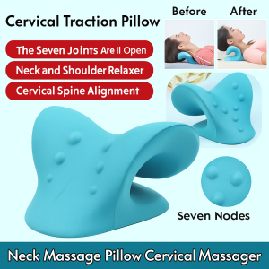 [Neck Pain Correction Artifact] Cervical Massage Pillow Reverse Arch Traction to Relieve Neck and Shoulder Pain