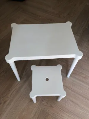 IKEA Kids Table Children Table Children Learning Desk Study Table Play Table Meja Kanak-Kanak Belajar Lukis (White)