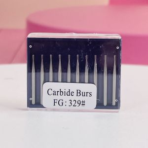Dental Surgical Carbide Burs Tungsten Steel Bur FG # 329 Friction Grip Drills fit High Speed Handpiece 10pcs/pack