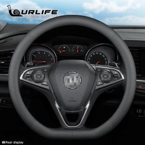 kkmf 38CM Leather Car steering wheel cover for Buick Cascada Enclave Encore Envision LaCrosse Regal Car accessories Breathable 9N5Q1