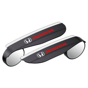 Honda rearview mirror rain eyebrow and rain shield universal decorative small round mirror integrated reverse mirror reflector rain eyebrow for Honda Civic City Odyssey Vezel CRV Accord BRV HRV ZRV