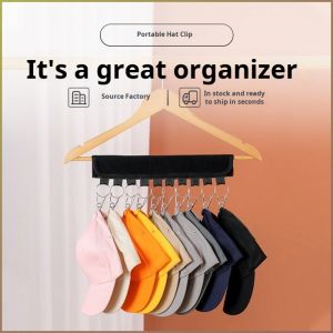 คลิปไม้แขวนเสื้อ มัลติฟังก์ชั่น ชั้นวางหมวก พับได้ ความจุพื้นที่ขนาดใหญ่ ตลอดทั้งปี หมวกถุงเท้าสําหรับเดินทาง