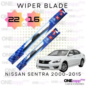 WIPER BLADE NISSAN SENTRA 2000-2015 BANANA TYPE RUBBER MATERIAL 22 16