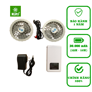 Bộ phụ kiện của áo điều hòa PIN 20.000 mah đặc biệt có đầu USB - bảo hành 1 năm
