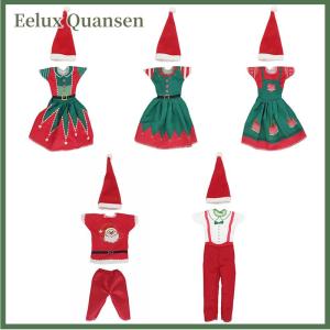 Eelux Thời Trang Giáng Sinh Ăn Mặc Trang Phục Ăn Mặc Mũ Cho 11 Inch 30Cm Quần Áo Búp Bê Cho Búp Bê Phụ Kiện