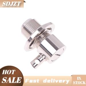 SDJZT 1pcs Connector UHF SO239 Female Jack Nut Bulkhead Crimp RG58 RG142 LMR195 Right Angle RF Coaxial Wire Terminals