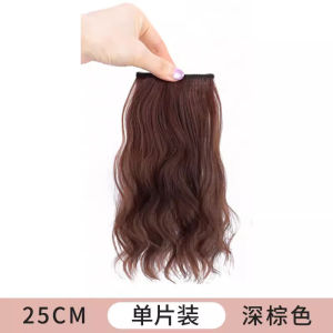 Synthetic Hair High-Temperature Fiber Wig Increment Hair Curl Pad Hair Root Fluffy Invisible Seamless Simulation Hair Patch
