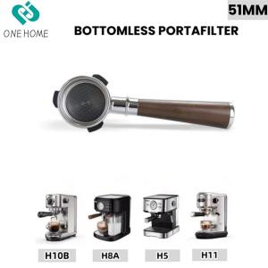 51mm Bottomless Portafilter with Filter Basket Fits HiBREW H10B/H11/H8A/H5Sangkee ESSMr. Coffee Espresso Machine Tools2026