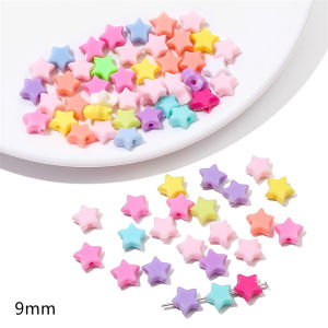 20-200PCS đầy màu sắc nhựa hạt bằng acrylic bướm Sao nơ hình trái tim sao biển quyến rũ hạt cho Vòng tay tự làm trang sức vòng cổ Craft làm