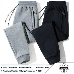 50 RIBU DAPAT 2 pcs CELANA JOGGER DEWASA // Celana Jogger Slimfit Pria Wanita