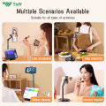 TNW H16 Phone Holder Tripod Phone Desktop Stand Overhead Shooting 360°rotation retractable stand height For Live Stream Vlogging. 