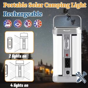 Camping lantern solar light led lamp rechargeable waterproof magnetic hook emergency blackout sulit matibay hiking