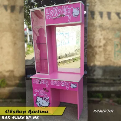 Meja Rias Kamar plus kursi modern murah kekinian motiv karakter Terbaru [Olshop Kartina]